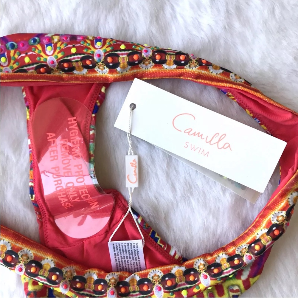 NEW Camilla Sacred Weave Bandeau Swimsuit Bikini - Picture 6 of 7